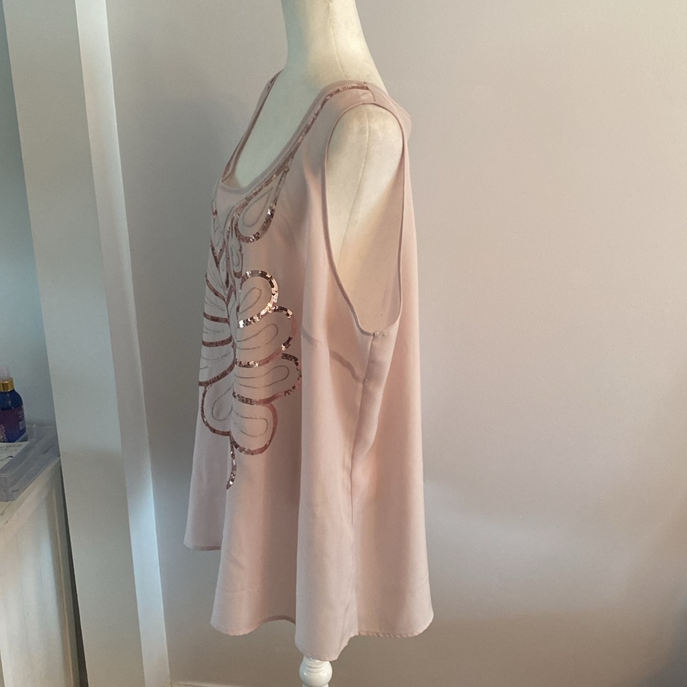 Lane Bryant beaded dressy tank top - Picture 4 of 10